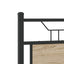 sengeramme 140x190 cm uden madras konstrueret træ sonoma-eg