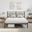 sengeramme 140x190 cm uden madras konstrueret træ sonoma-eg