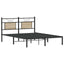 sengeramme 150x200 cm uden madras konstrueret træ sonoma-eg
