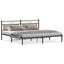 sengeramme uden madras 193x203 cm konstrueret træ sonoma-eg