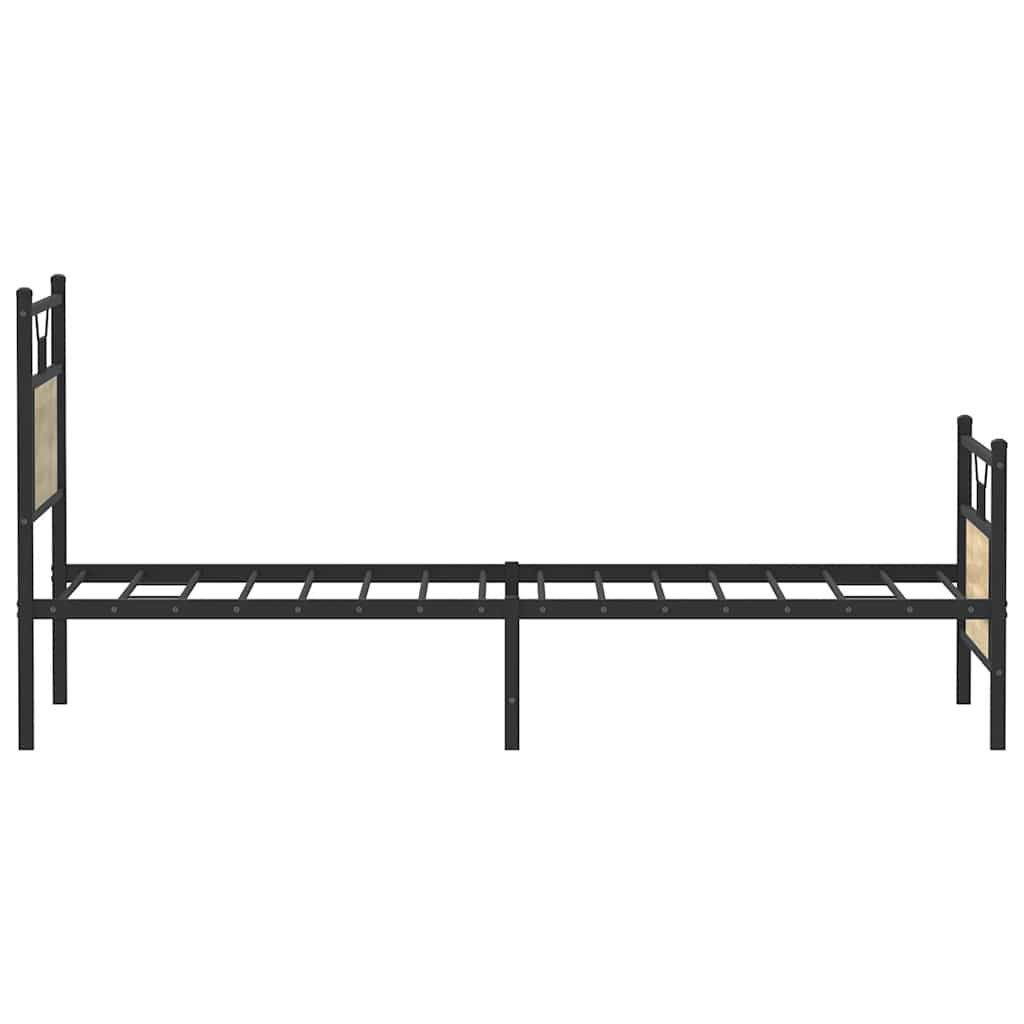 sengeramme 90x190 cm uden madras konstrueret træ sonoma-eg