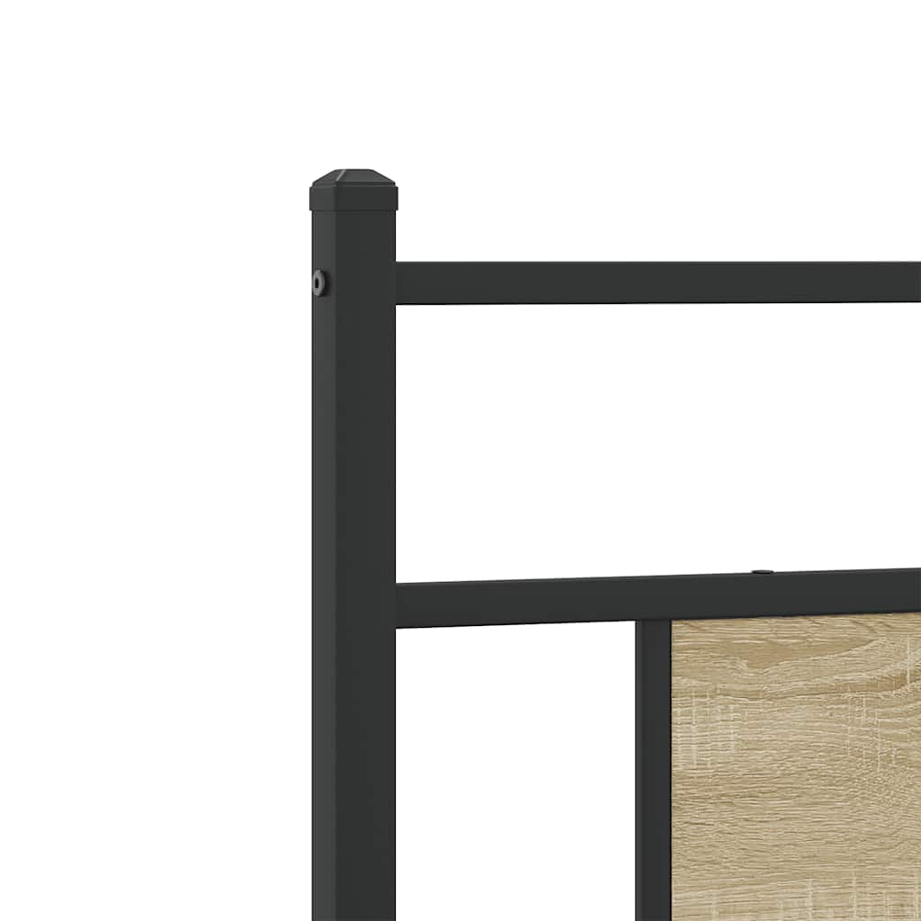 sengeramme 90x200 cm uden madras konstrueret træ sonoma-eg