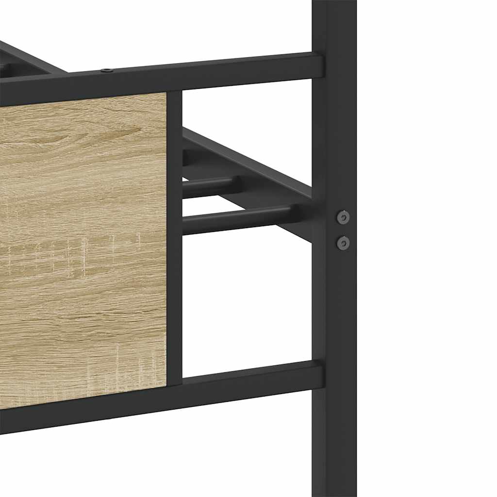 sengeramme 90x200 cm uden madras konstrueret træ sonoma-eg