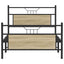 sengeramme 100x190 cm uden madras konstrueret træ sonoma-eg