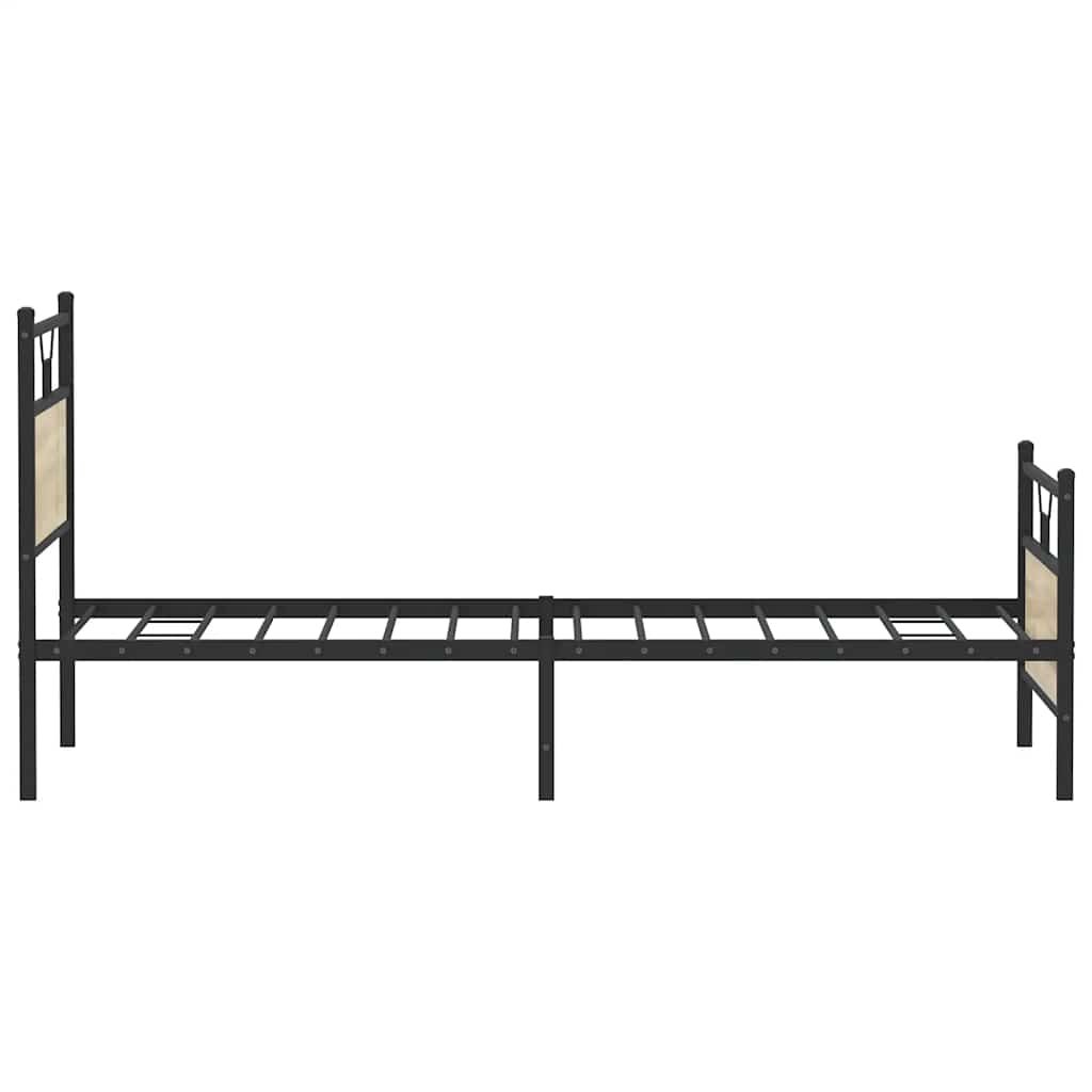 sengeramme 100x190 cm uden madras konstrueret træ sonoma-eg