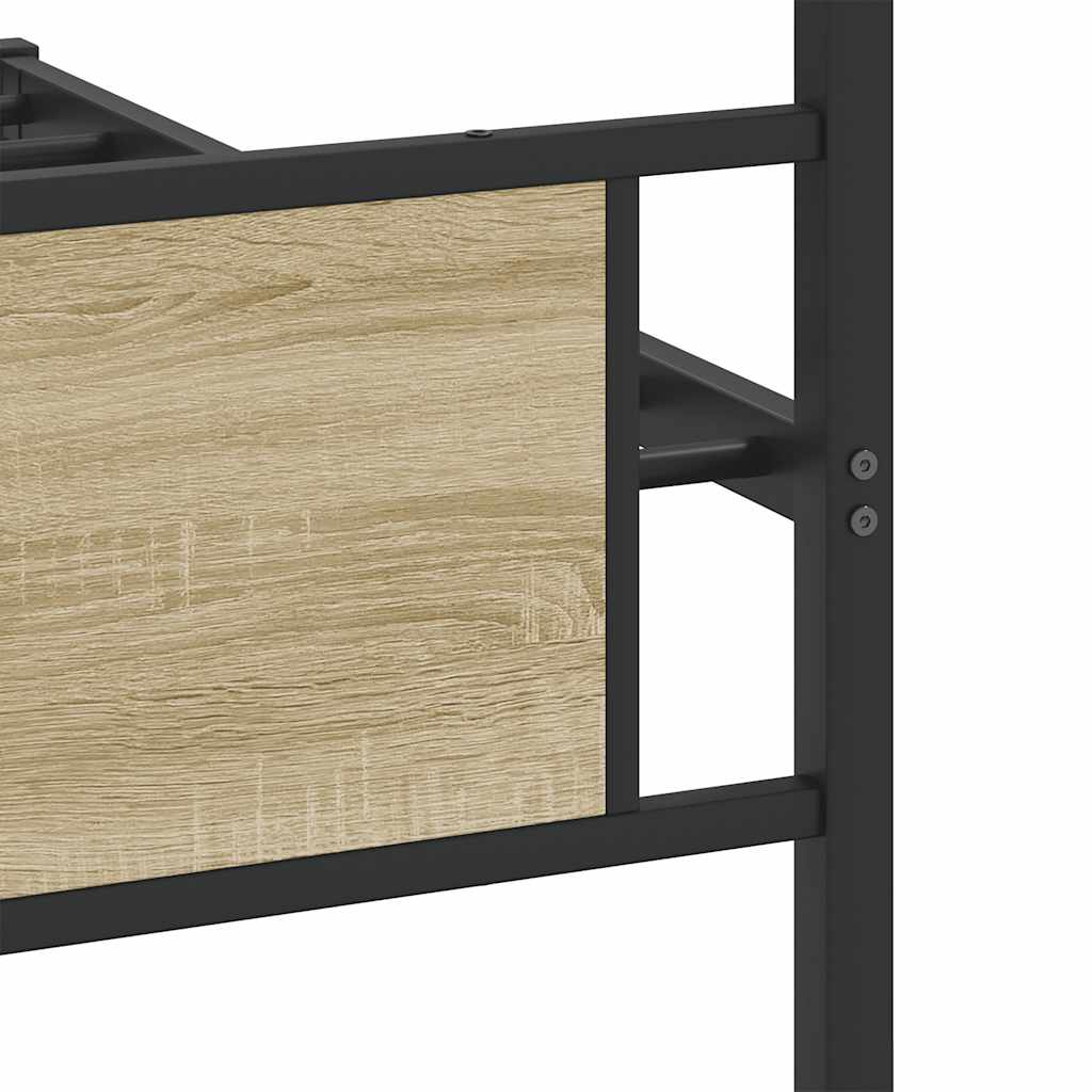 sengeramme 100x190 cm uden madras konstrueret træ sonoma-eg