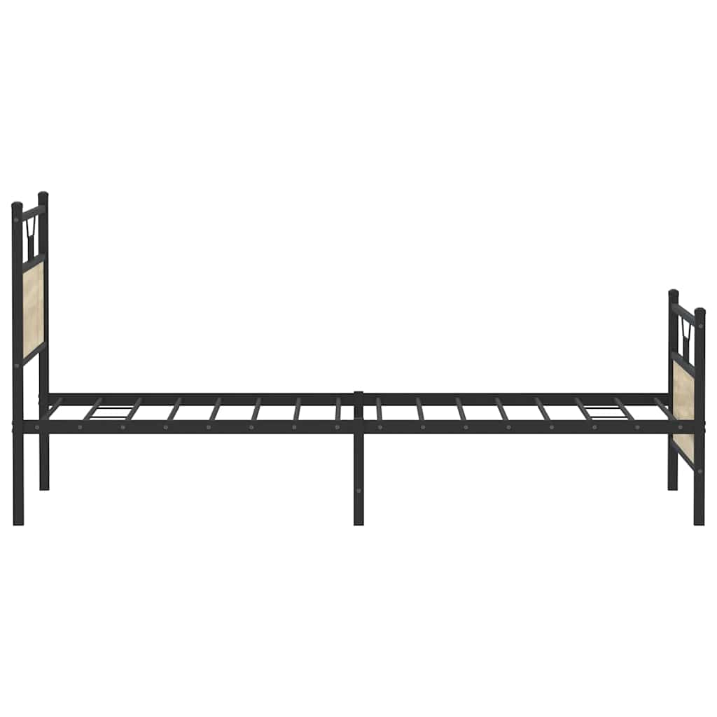 sengeramme uden madras 107x203 cm konstrueret træ sonoma-eg