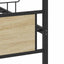 sengeramme 120x190 cm uden madras konstrueret træ sonoma-eg