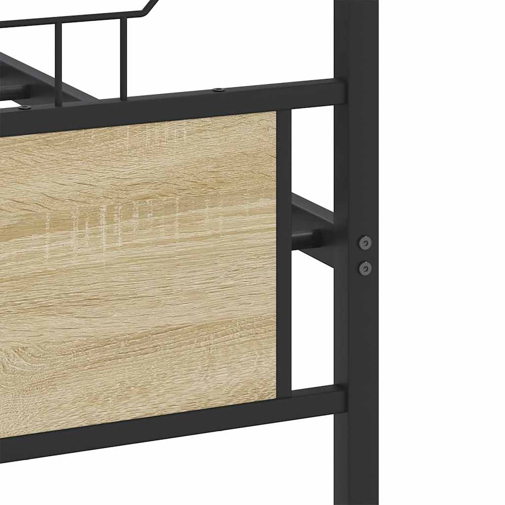 sengeramme 120x190 cm uden madras konstrueret træ sonoma-eg