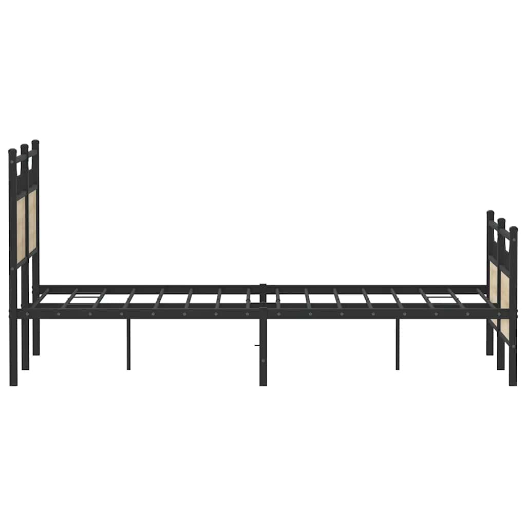 sengeramme 120x200 cm uden madras konstrueret træ sonoma-eg