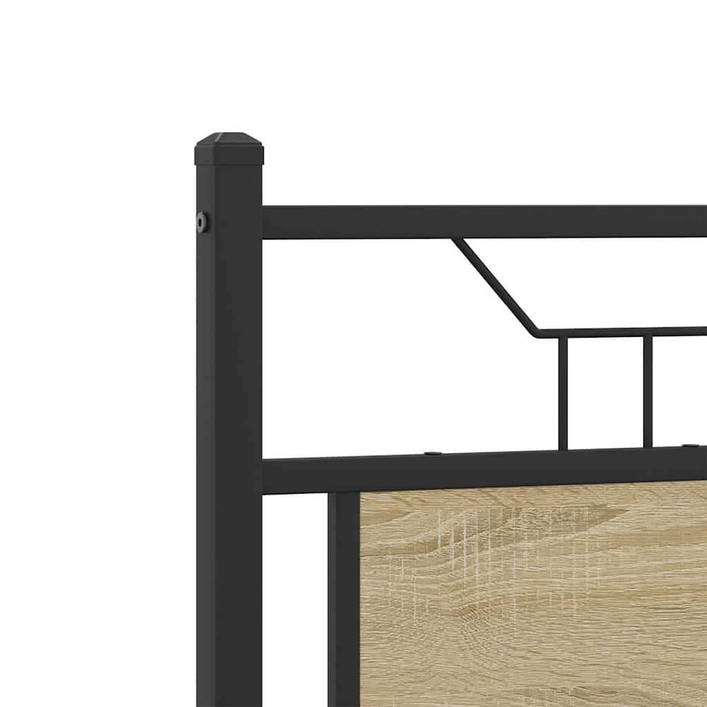 sengeramme 120x200 cm uden madras konstrueret træ sonoma-eg