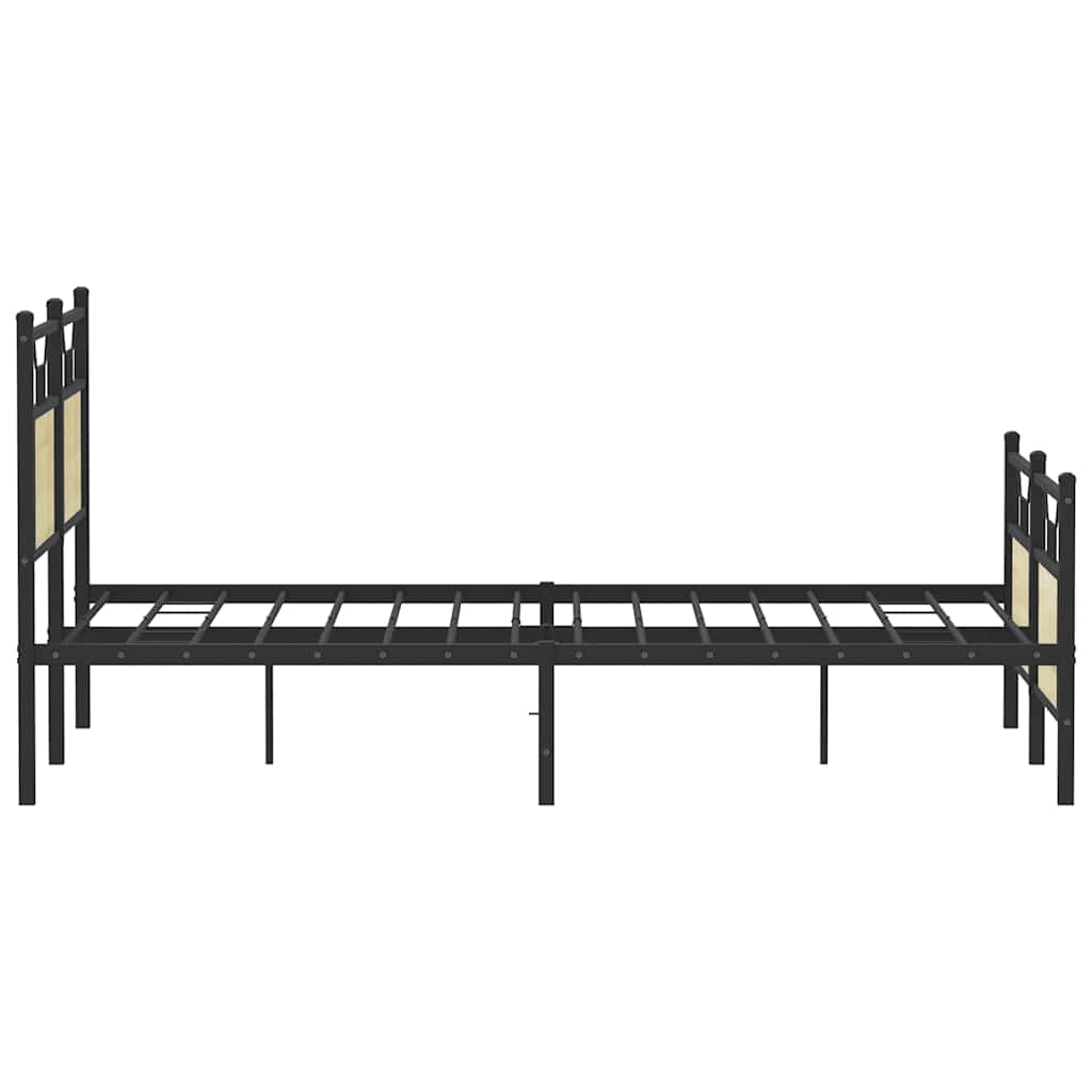 sengeramme 140x190 cm uden madras konstrueret træ sonoma-eg
