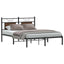 sengeramme 150x200 cm uden madras konstrueret træ brunt eg