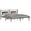sengeramme uden madras 183x213 cm konstrueret træ brunt eg