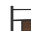 sengeramme 75x190 cm uden madras konstrueret træ brunt eg