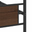 sengeramme 100x200 cm uden madras konstrueret træ brunt eg