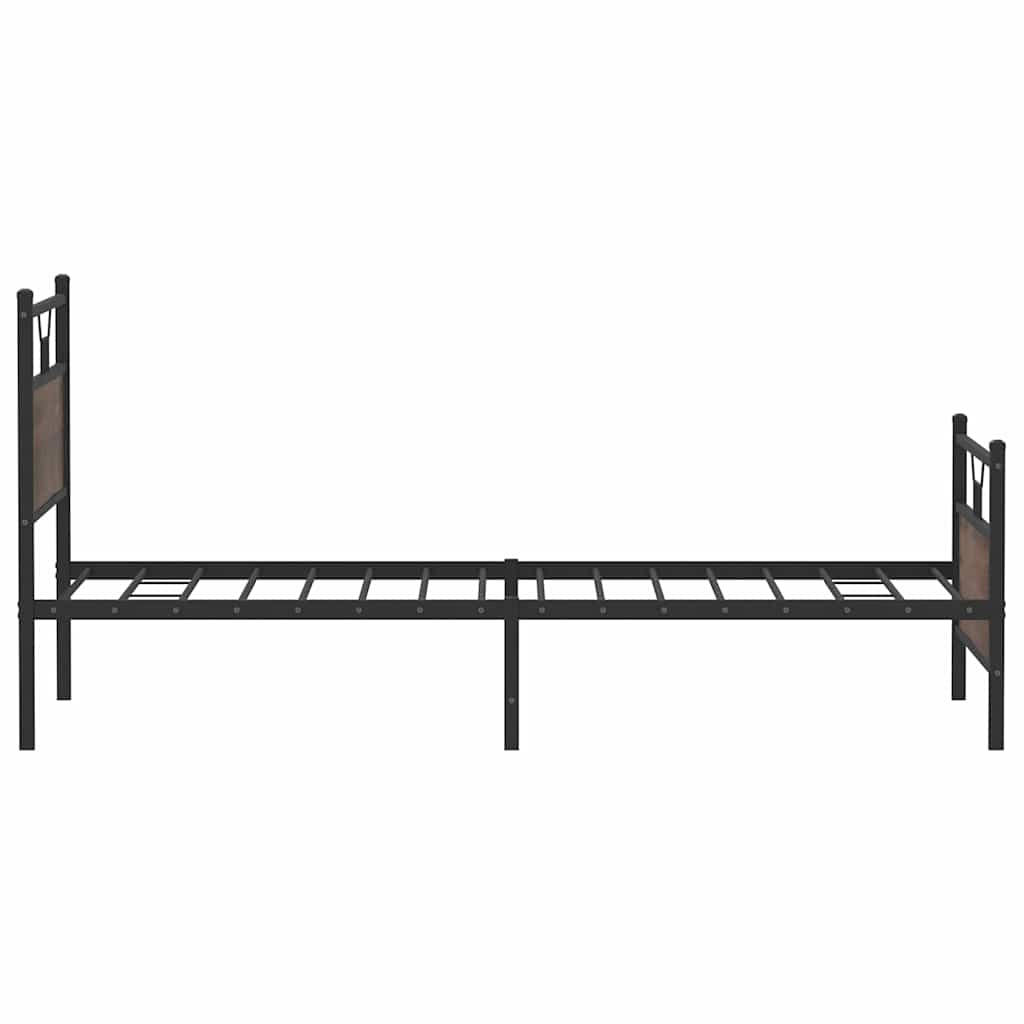 sengeramme uden madras 107x203 cm konstrueret træ brunt eg