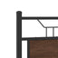 sengeramme 120x190 cm uden madras konstrueret træ brunt eg