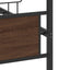 sengeramme 137x190 cm uden madras konstrueret træ brunt eg