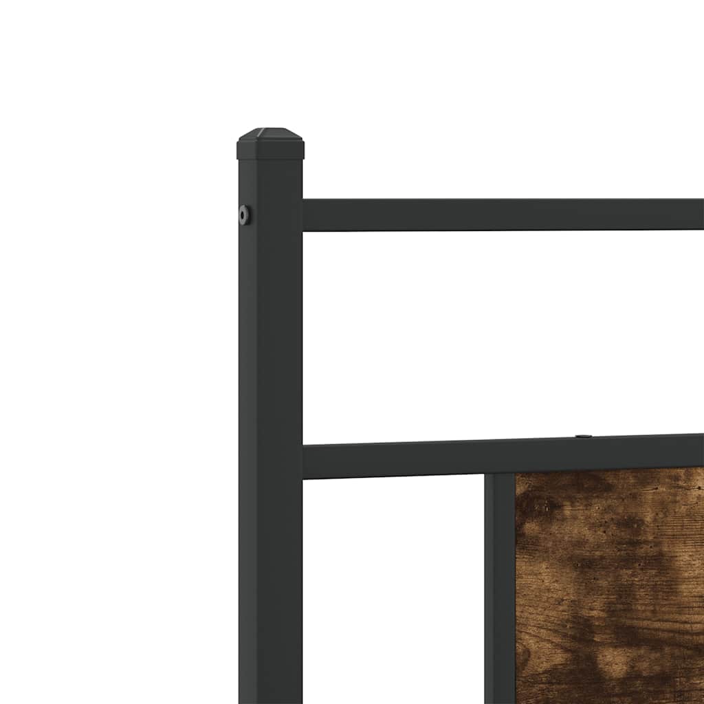 sengeramme 80x200 cm uden madras konstrueret træ røget eg