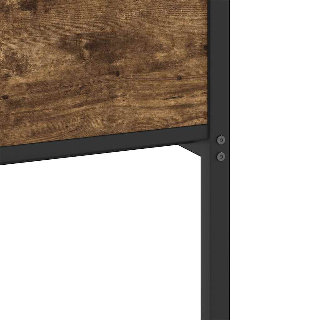 sengeramme 90x190 cm uden madras konstrueret træ røget eg