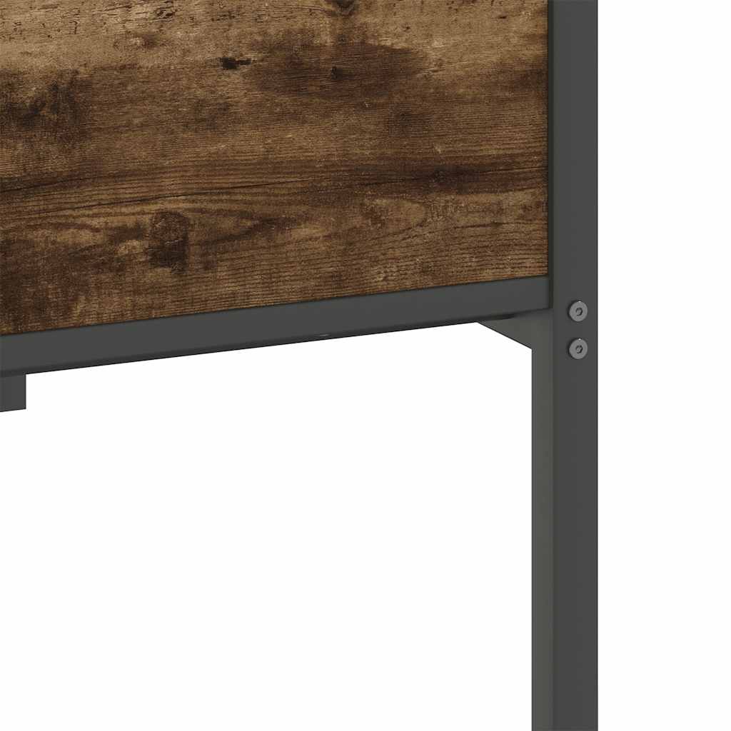 sengeramme 100x190 cm uden madras konstrueret træ røget eg