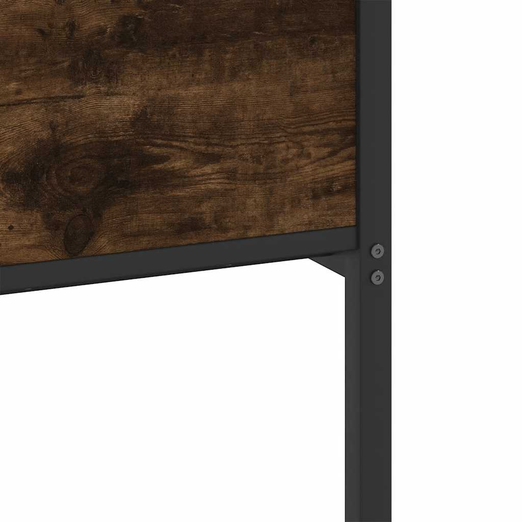 sengeramme 120x190 cm uden madras konstrueret træ røget eg