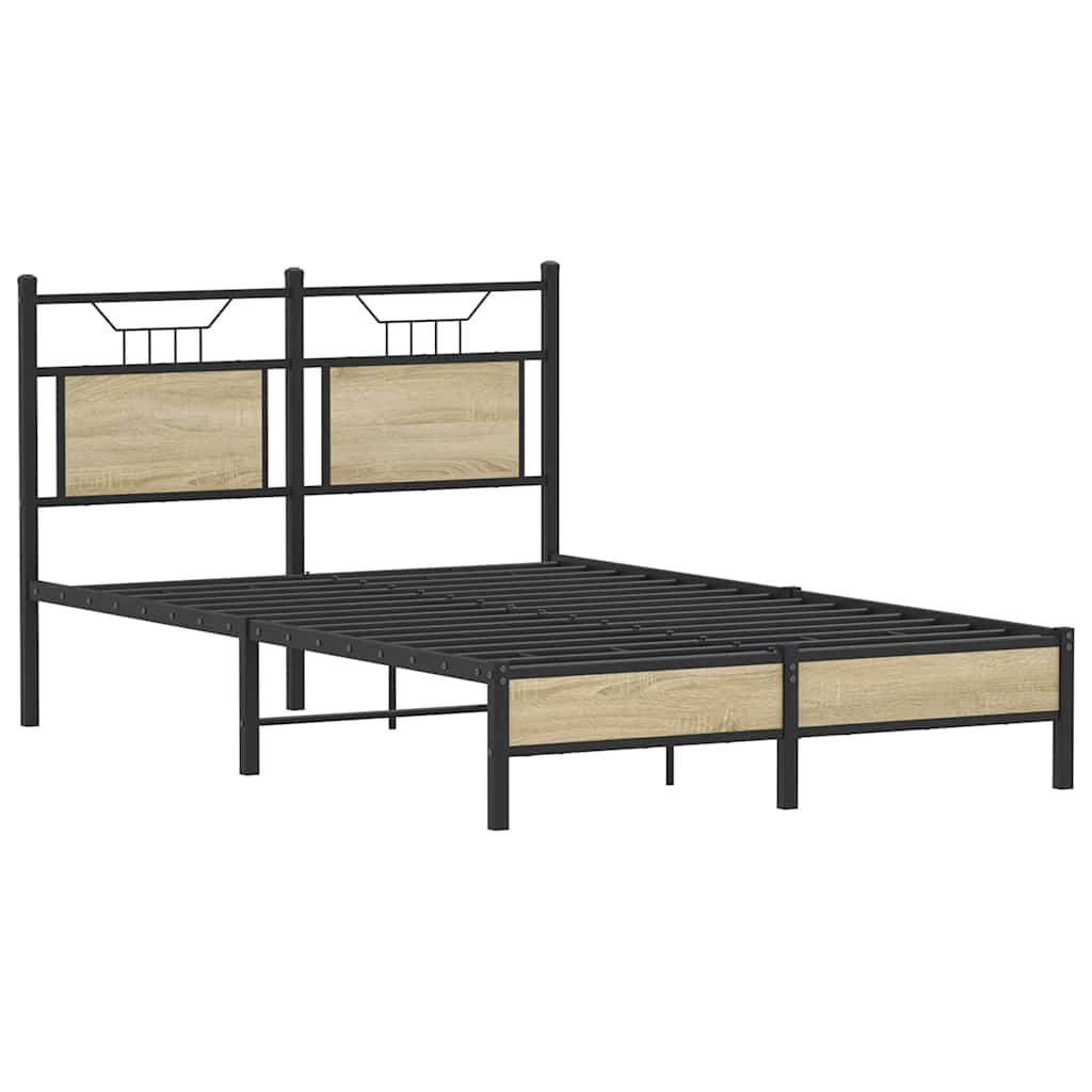 sengeramme 120x190 cm uden madras konstrueret træ sonoma-eg