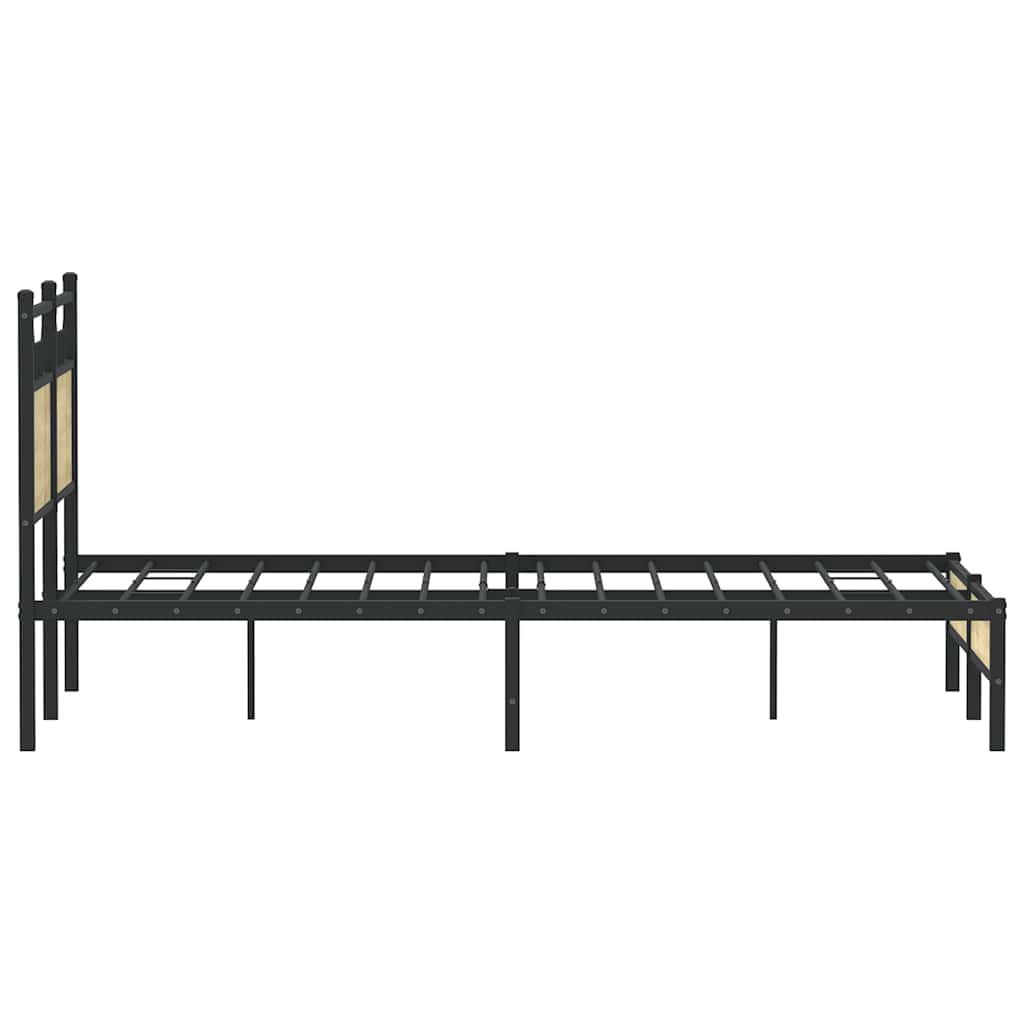 sengeramme 120x190 cm uden madras konstrueret træ sonoma-eg