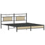 sengeramme uden madras 183x213 cm konstrueret træ sonoma-eg