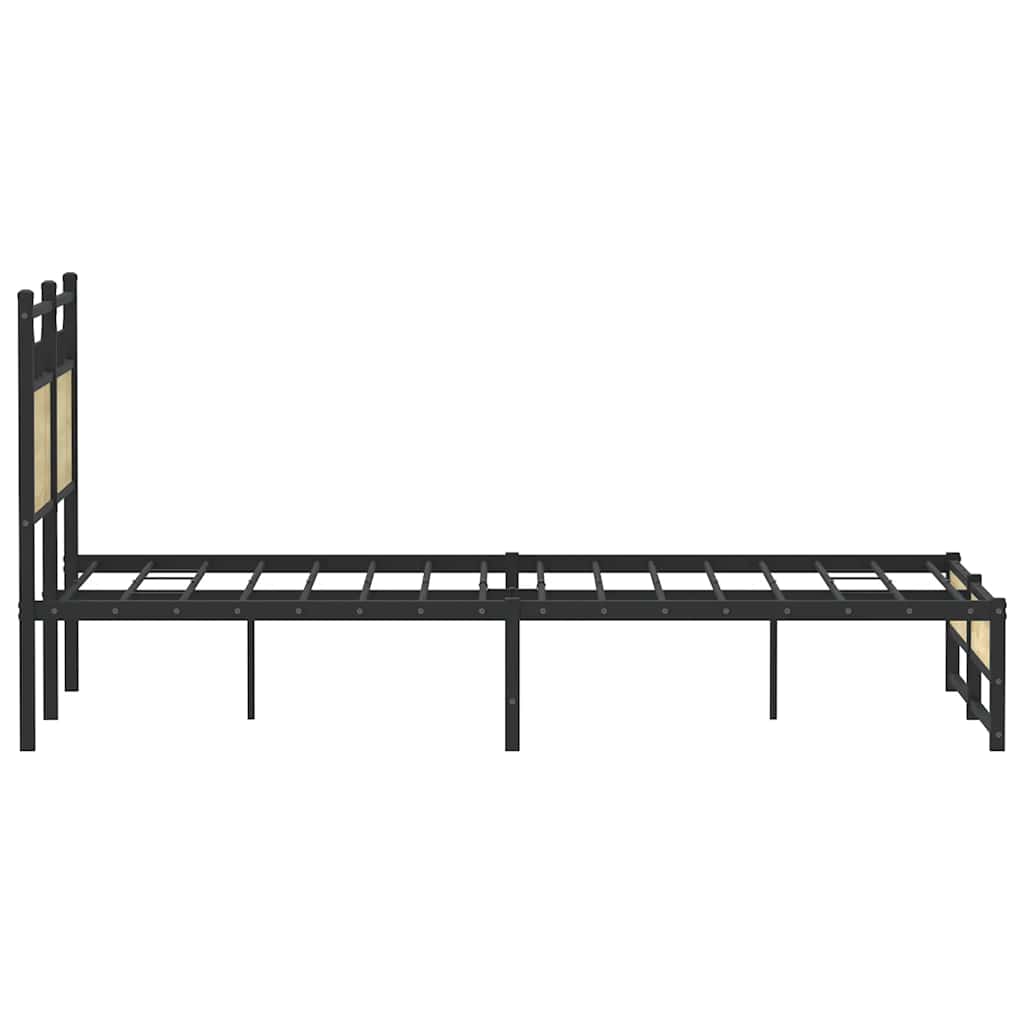 sengeramme 120x190 cm uden madras konstrueret træ sonoma-eg