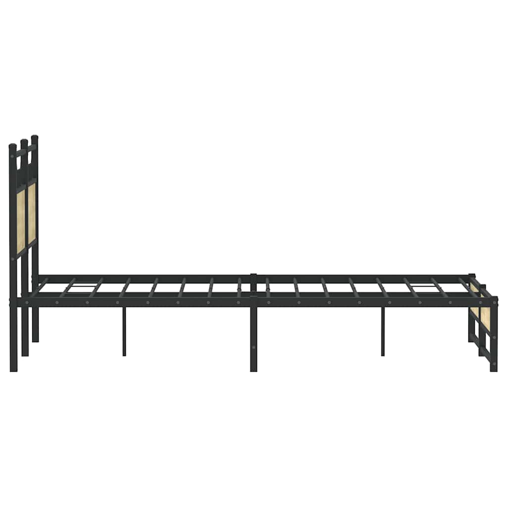 sengeramme 120x200 cm uden madras konstrueret træ sonoma-eg