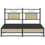 sengeramme 137x190 cm uden madras konstrueret træ sonoma-eg