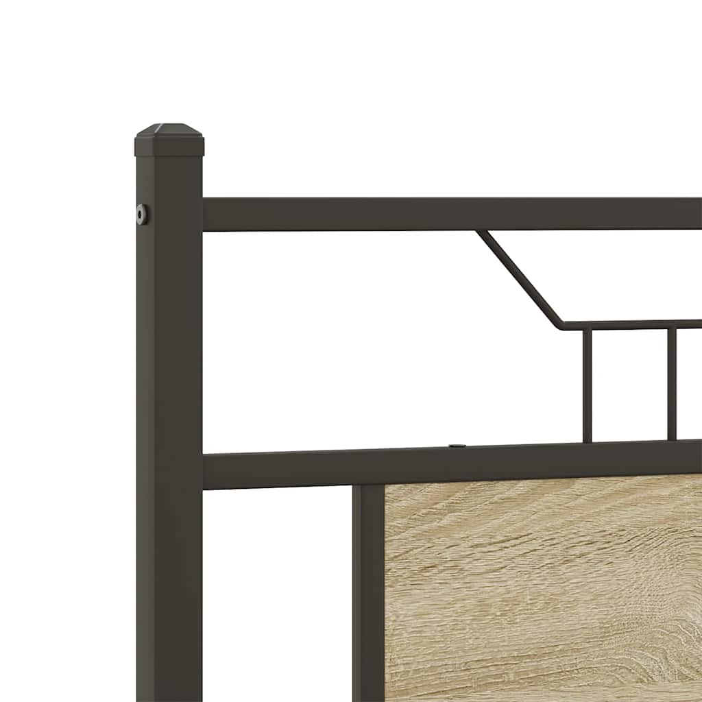 sengeramme 140x200 cm uden madras konstrueret træ sonoma-eg