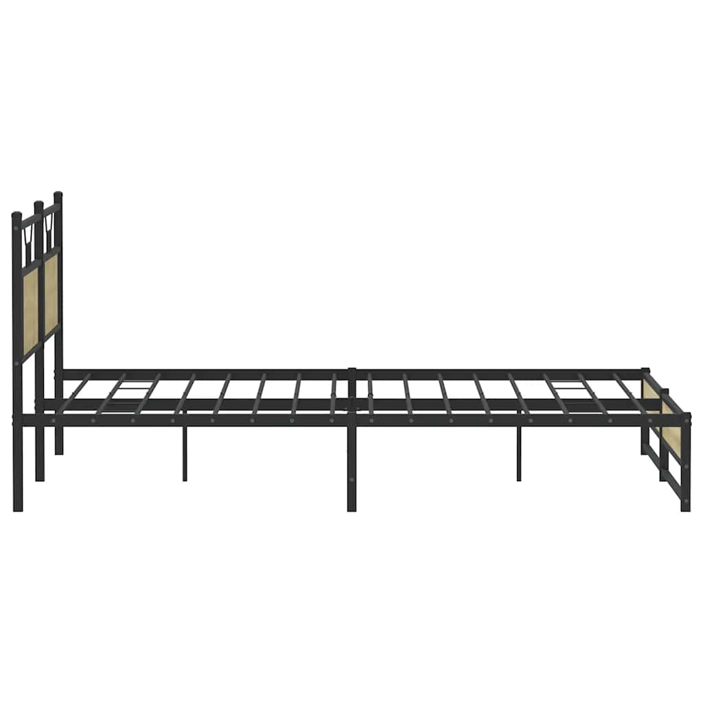 sengeramme 160x200 cm uden madras konstrueret træ sonoma-eg