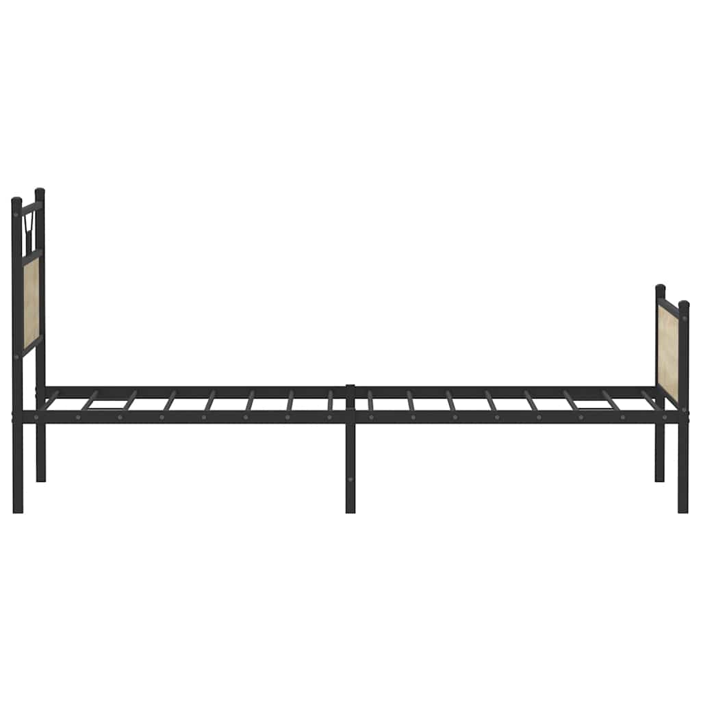 sengeramme 75x190 cm uden madras konstrueret træ sonoma-eg