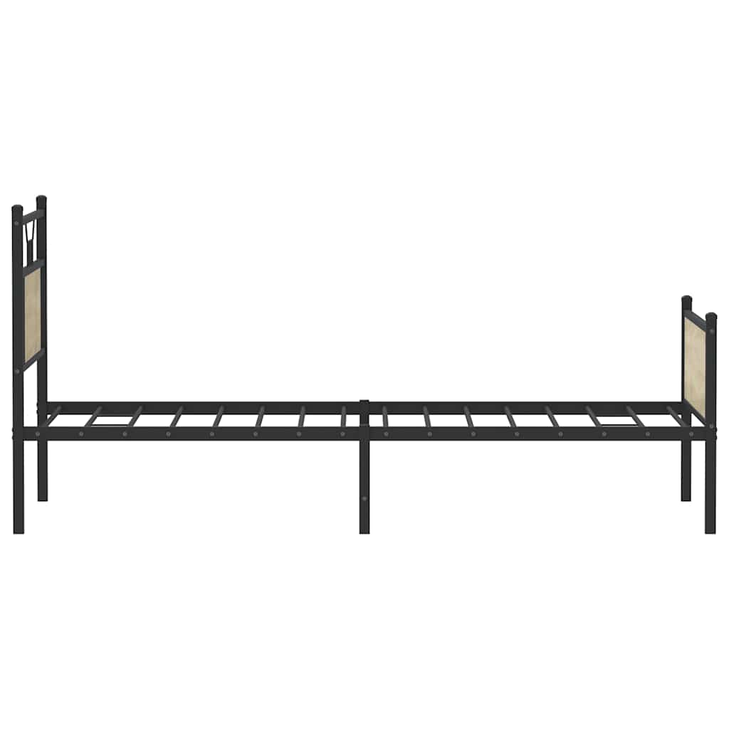 sengeramme 90x200 cm uden madras konstrueret træ sonoma-eg