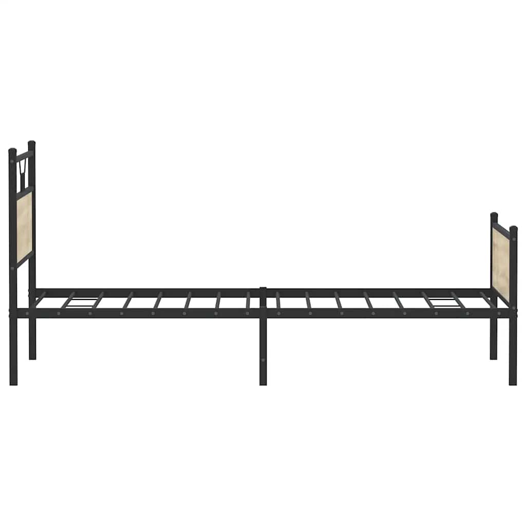 sengeramme 100x190 cm uden madras konstrueret træ sonoma-eg