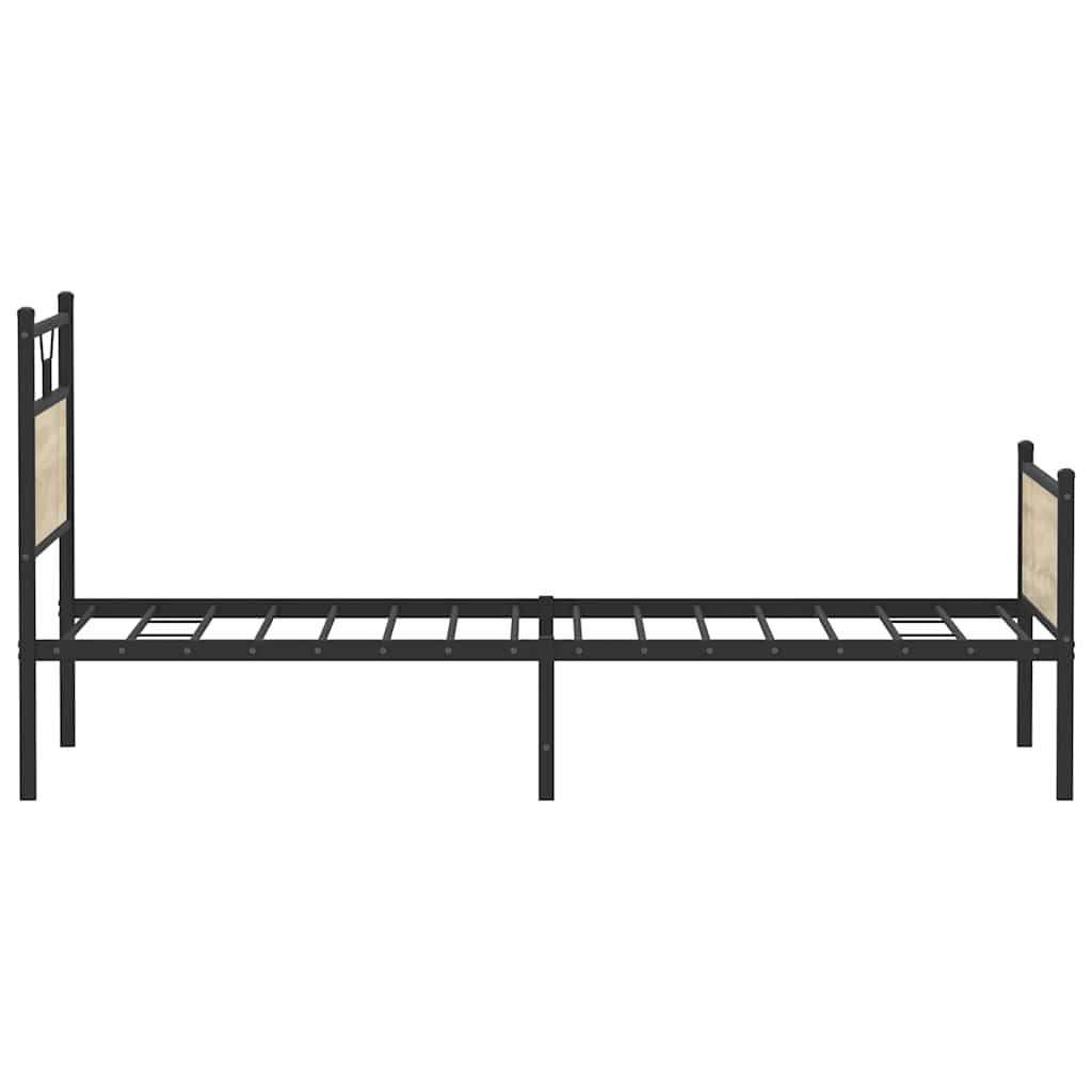 sengeramme uden madras 107x203 cm konstrueret træ sonoma-eg