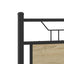 sengeramme 120x190 cm uden madras konstrueret træ sonoma-eg