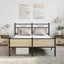 sengeramme 140x200 cm uden madras konstrueret træ sonoma-eg