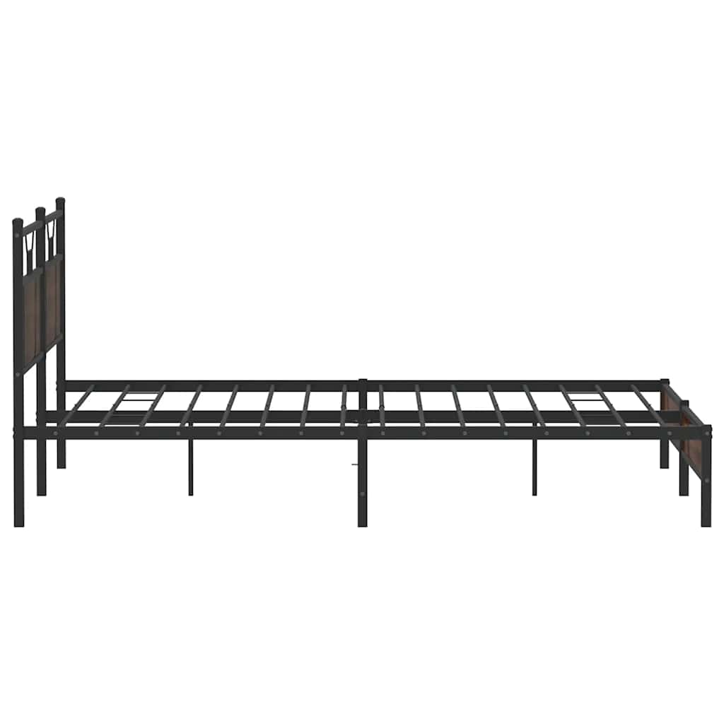 sengeramme uden madras 183x213 cm konstrueret træ brunt eg