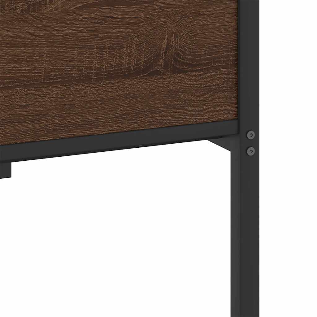 sengeramme uden madras 107x203 cm konstrueret træ brunt eg