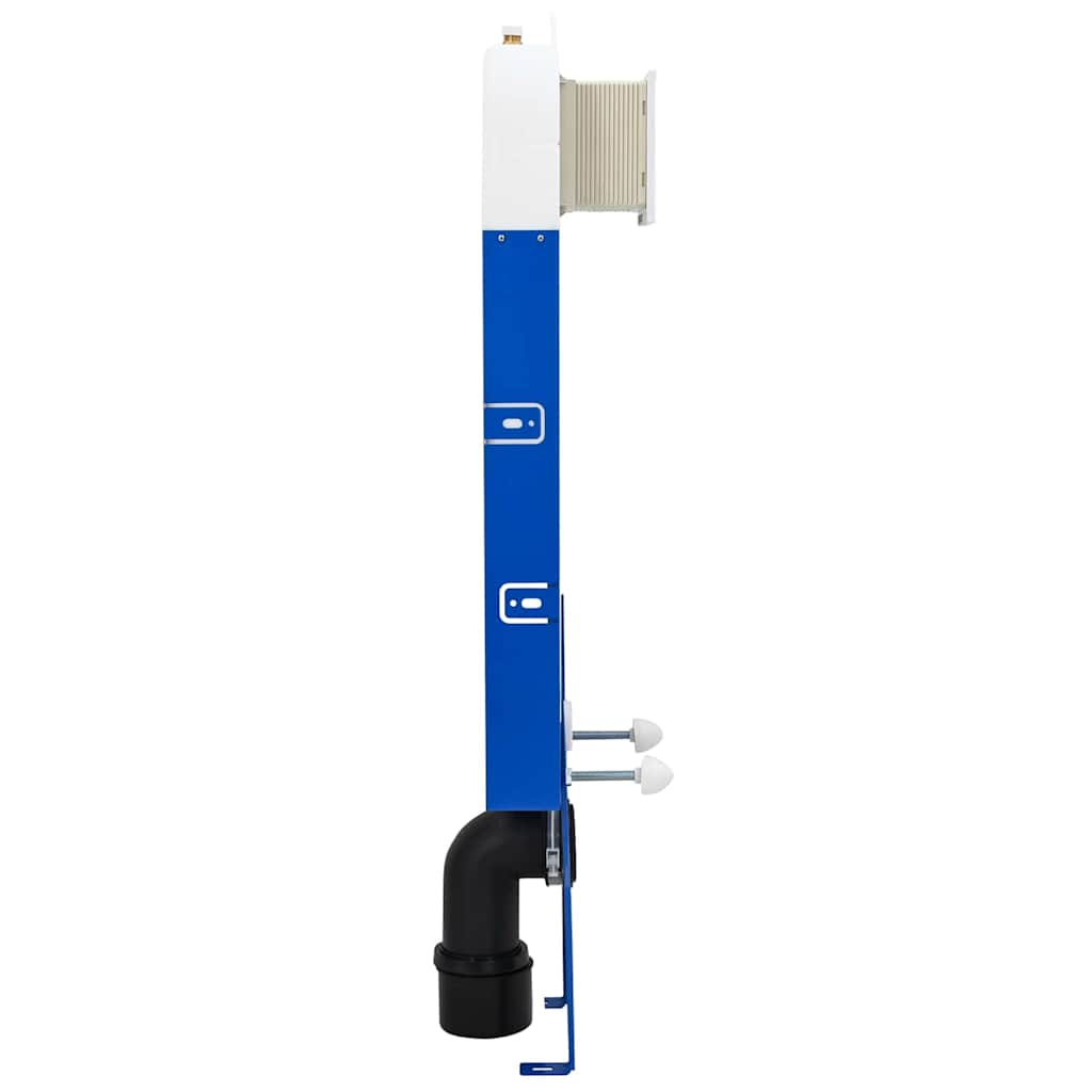 Cisternramme med opbevaring Hvid 50 x 8 x 131 cm Stål
