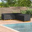 Møbelbetræk 355 x 275 x 80 cm 420D Oxford Stof L-form Vandtæt