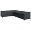 Møbelbetræk 355 x 275 x 80 cm 420D Oxford Stof L-form Vandtæt