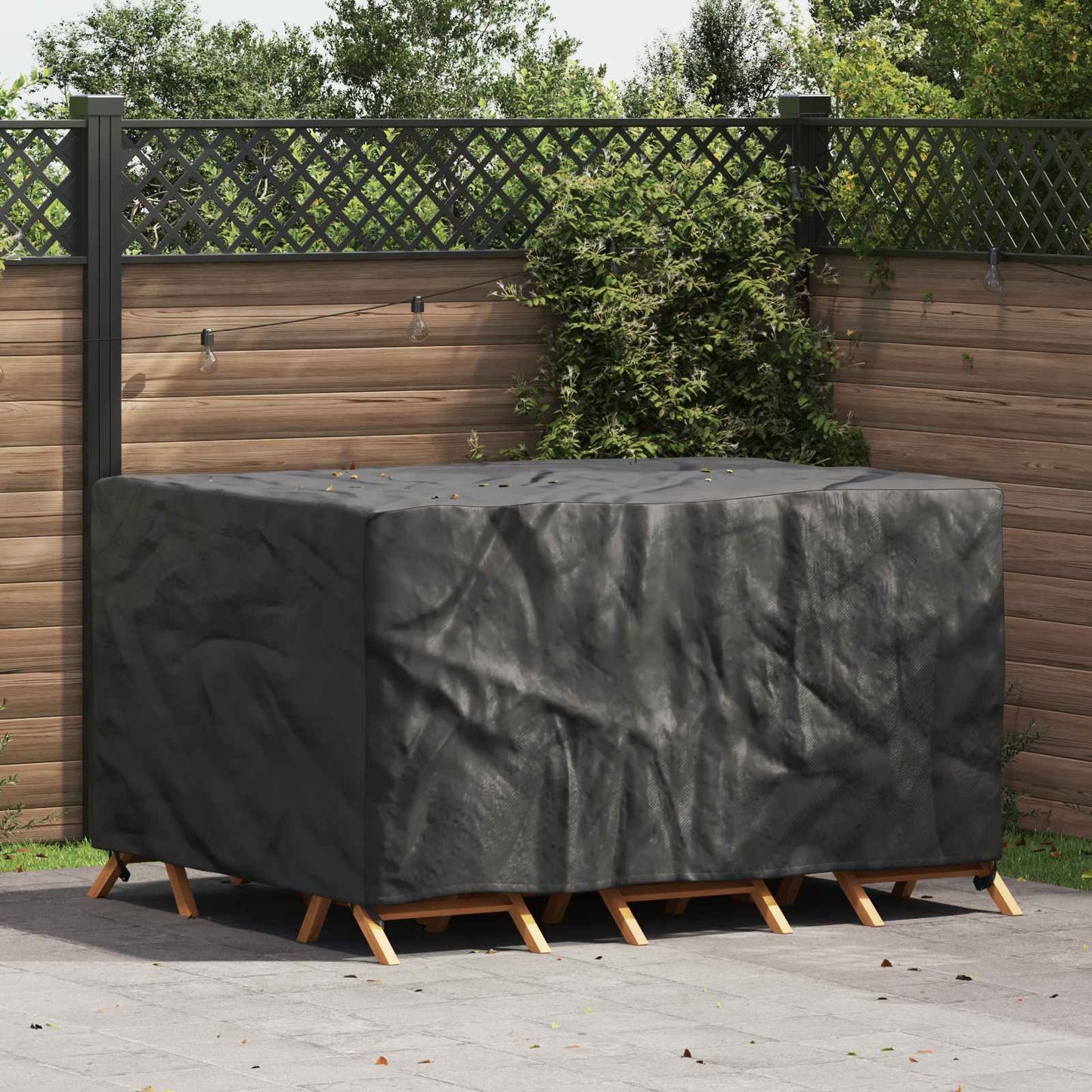 Møbelbetræk Ensfarvet Sort 180 x 140 x 90 cm 210D