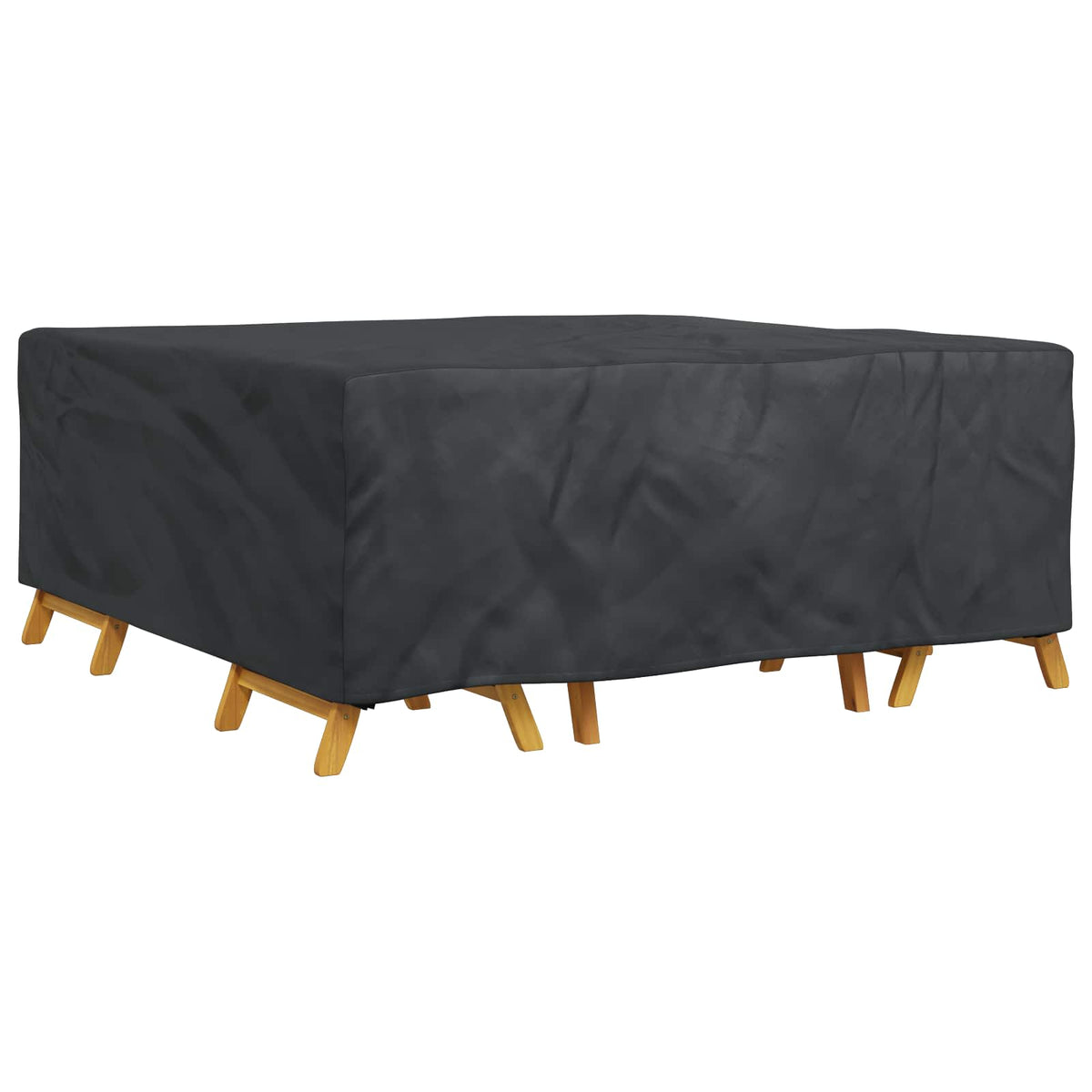 Møbelbetræk Ensfarvet Sort 200 x 190 x 85 cm 600D