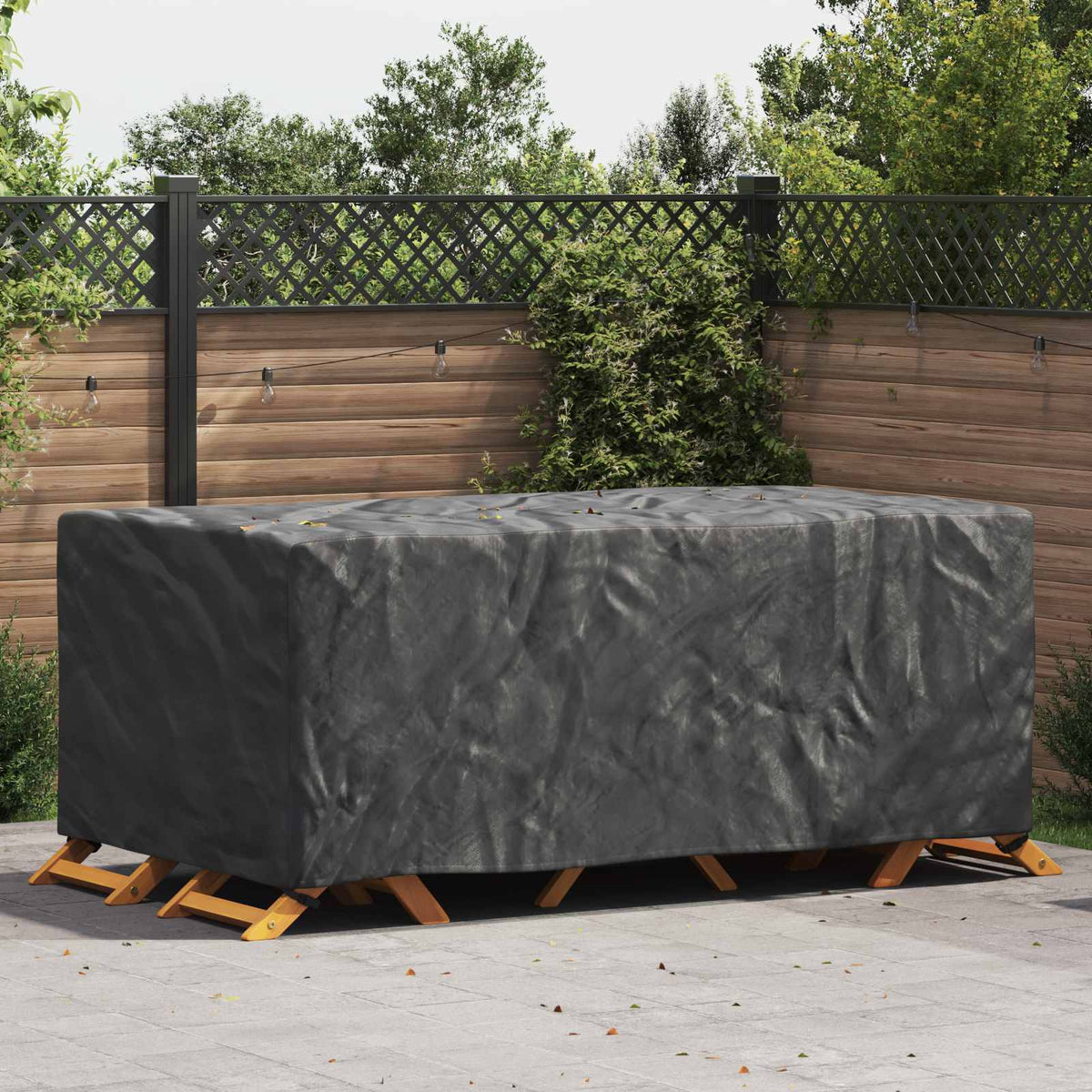 Møbelbetræk Ensfarvet Sort 240 x 140 x 90 cm 210D