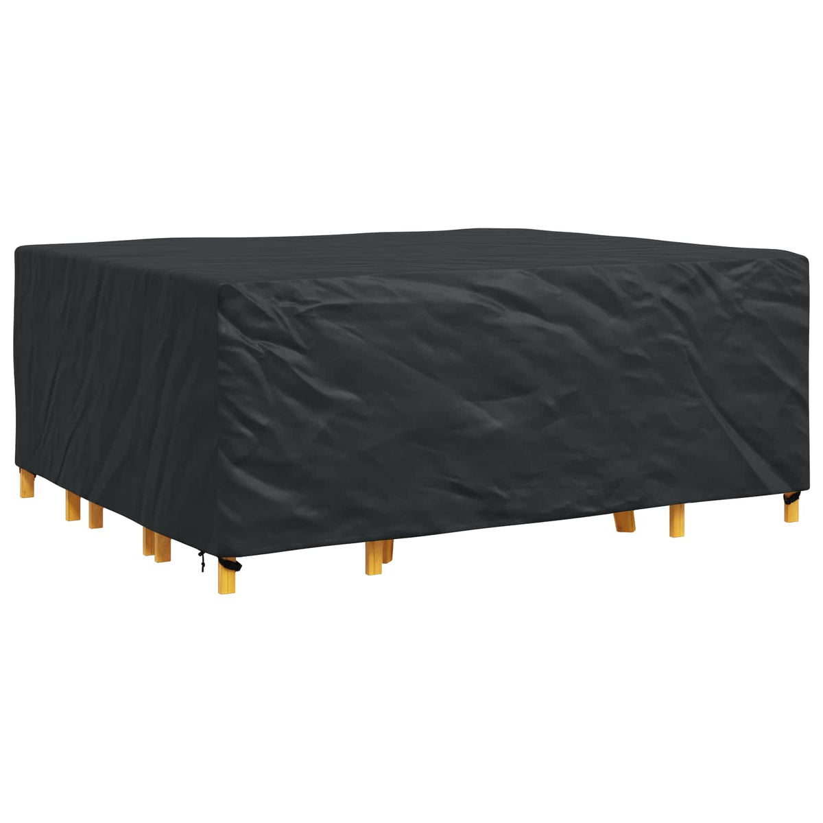 Møbelbetræk Ensfarvet Sort 250 x 210 x 70 cm 210D